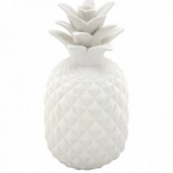 White Resin Deco Ananas Modern Design, Chic Dekorativt objekt for å passe for interiør