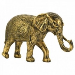 Elefante Deco em resina de ouro antigo