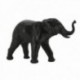 Elephant Statue Deco Black Resin | Modern dierbeeldhouwwerk en ontwerp voor de woonkamer