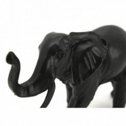 Dekorativer Elefant aus schwarz getöntem Harz