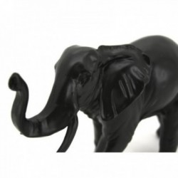 Elefante de decoración de resina teñida negra