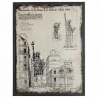 Architektura stołowa ścienna Statua wolności