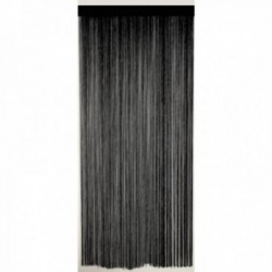 Türvorhang aus schwarzer Baumwolle