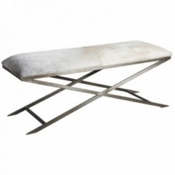 Bench in patinated steel...