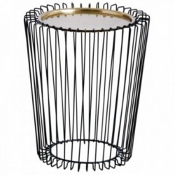 Stół boczny z metalową sofą...