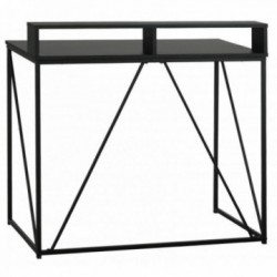 Console in metal and wood with small shelves