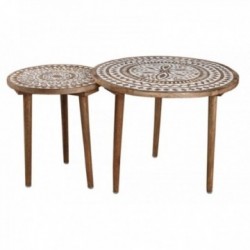 Nesting round coffee tables...