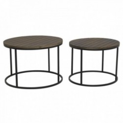 Round nesting coffee tables...