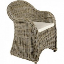 Gray poelet armchair with...
