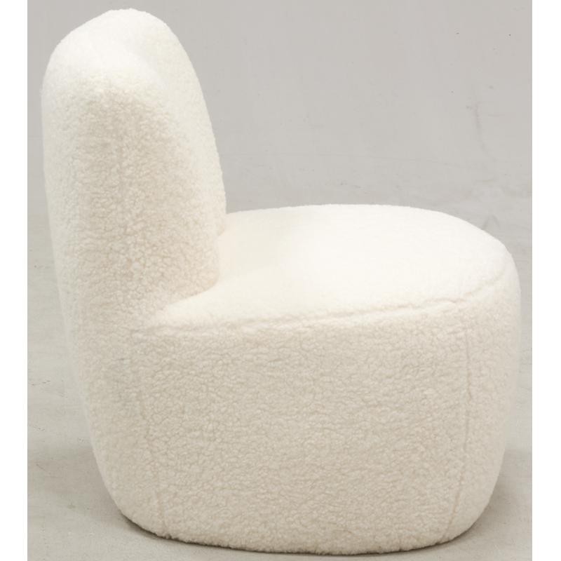 Pouf armchair in polyester and wood Sheep Boisnature l