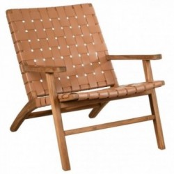 Armchair in teak and...