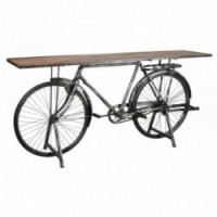 Consolle Bike in metallo e legno