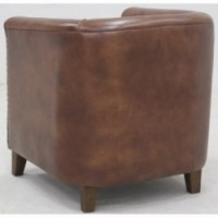 Täysi kukka Buffalo nahkaklubi nojatuoli, huippuluokan vintage istuin, absoluuttinen mukavuus ja ajaton eleganssi