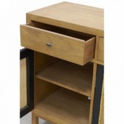 2-door mangrogen wooden buffet furniture Stylish storage cabinet for dining room, kitchen and living room