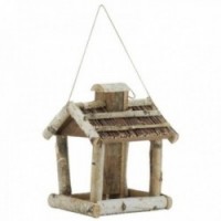 Lintusäätimen mäntypuu, koivu ja paju, jossa vilja siilo