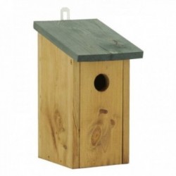 Casa de passarinho suspensa em madeira de pinho