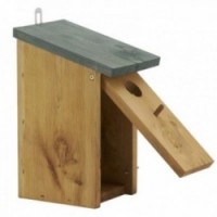 Casetta per uccelli da appendere in legno di pino