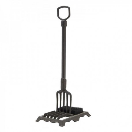 Szczotka ze stóp skrobacza i żeliwny skrobak