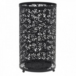 Projeto de guarda-chuvas de metal preto design de openwork - Armazenamento chique e elegante para entrada moderna