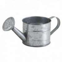Planter, cache pot, small zinc watering can Ø 11 H 9-11 cm