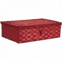 Red tinted bamboo box