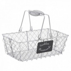 Silver mesh basket