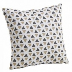 Federa cuscino triangoli in cotone