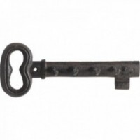 Wall-mounted cast iron key hook