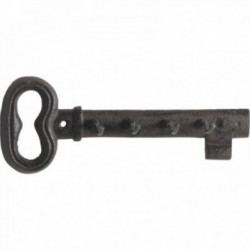 Vægmonteret nøglekrog i støbejern
