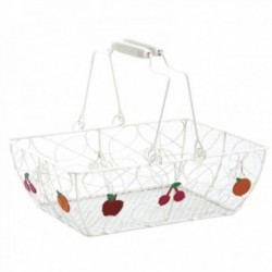 Lacquered metal basket Fruits