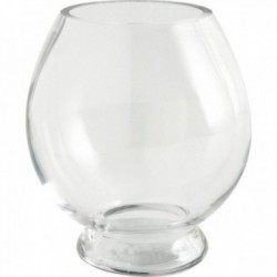 Vaso de vidro redondo ø 17,5 cm