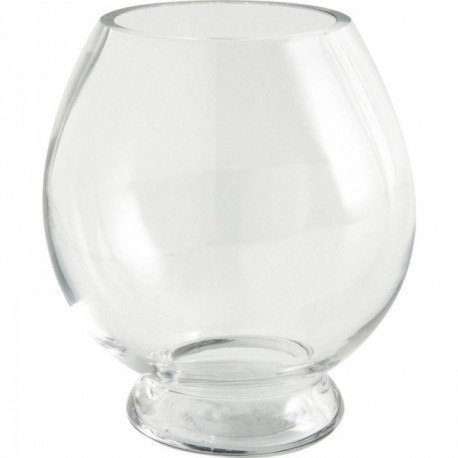 Round glass vase ø 17.5 cm