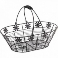 Mobile handle metal basket