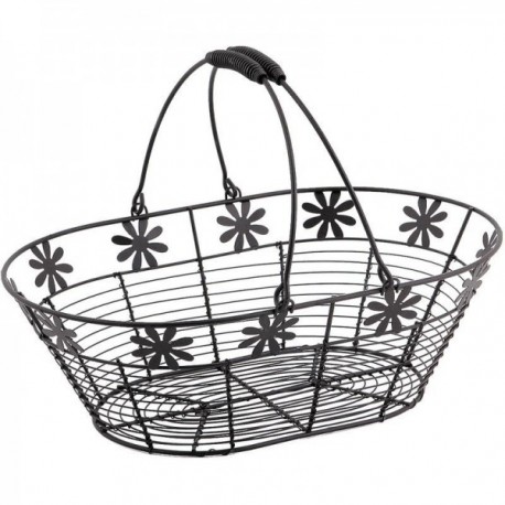 Mobile handle metal basket