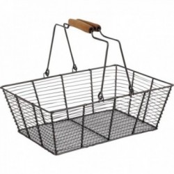 Mobile handle metal basket