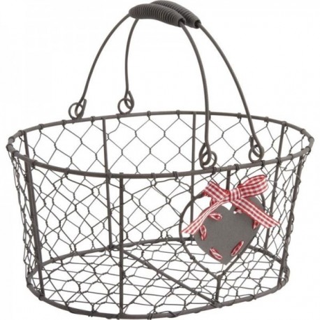 Mobile handle metal basket