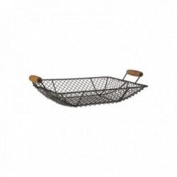 Wire basket with two handles