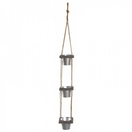 Zawieszenie 3 metalowa pamięć podręczna garnek