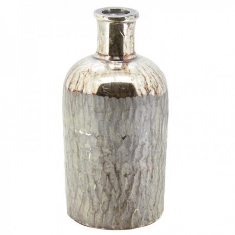 Antique glass flask vase