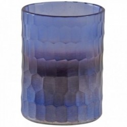 Porta tealight in vetro colorato viola