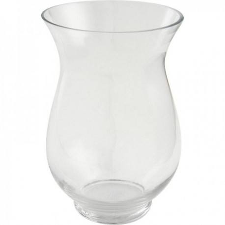 Round glass vase ø 16 h 25 cm