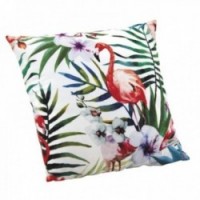 Różowa poduszka flaminga przyozdobionego i wymienna