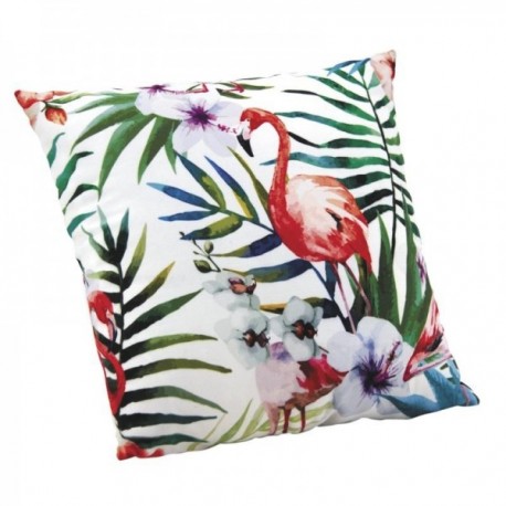 Różowa poduszka flaminga przyozdobionego i wymienna