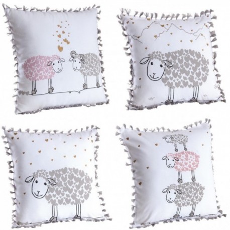Sheep cotton cushion 40 x 40 cm