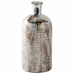 Antique glass flask vase
