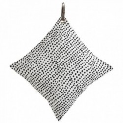 Czarno-biała bawełniana poduszka