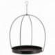 Hanging tray for plant holder in matt lacquered metal