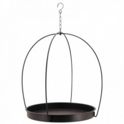 Hanging tray for plant holder in matt lacquered metal
