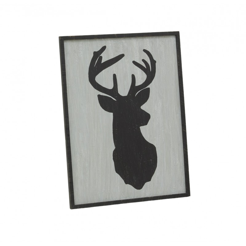 Tapisserie Murale Vintage Cerfs Et Glands - Panneau Tissé Français Multicolore - Sovali