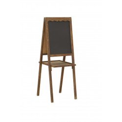 Black double-sided woodboard with integrated Tripod tablet, ideal home, school and office